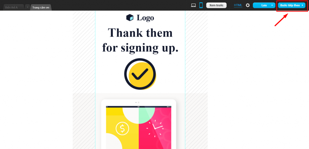 Tạo landing page getresponse