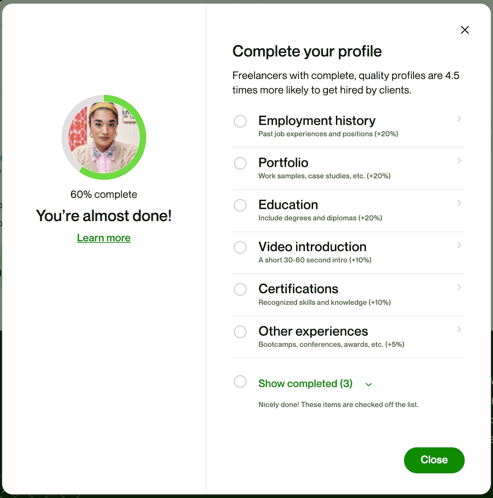 Tạo profile freelancer trên upwork - hoàn thiện hồ sơ